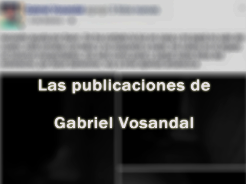Las publicaciones de Gabriel Vosandal